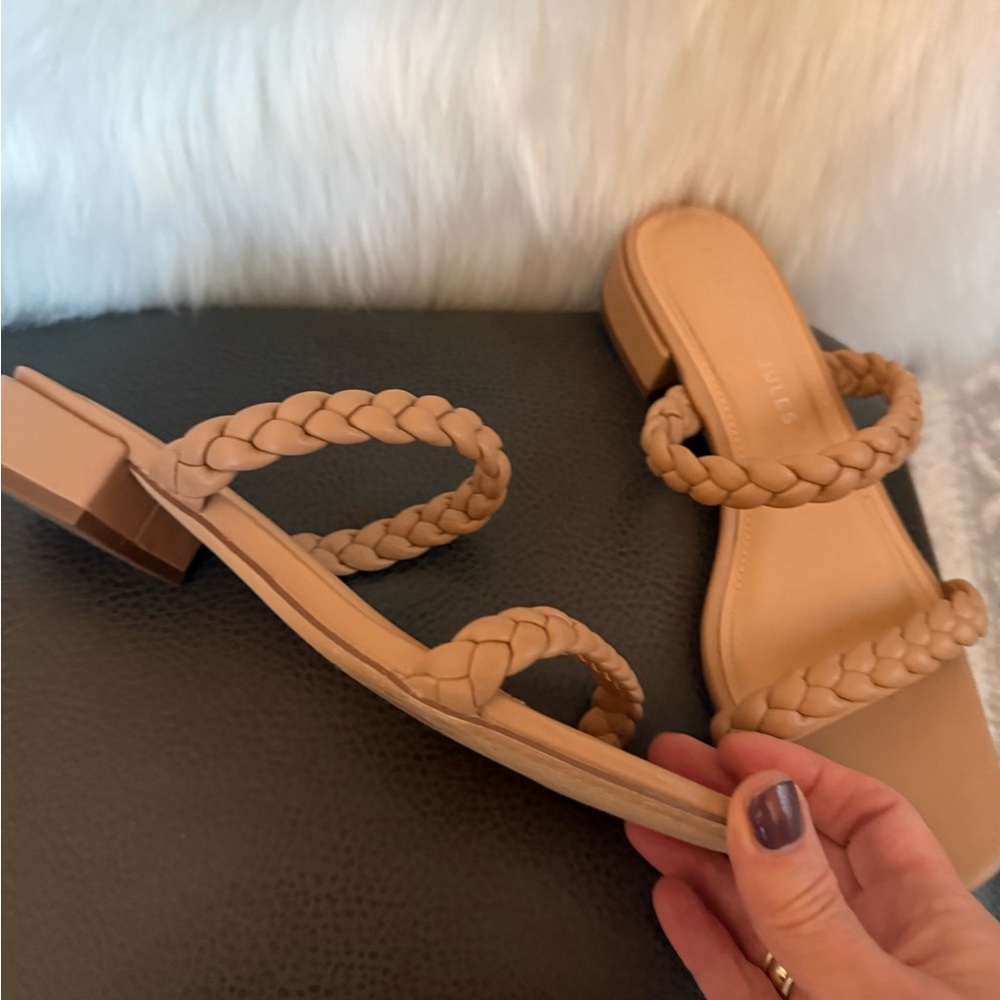 Sincerely Jules Braided Tan Sandals